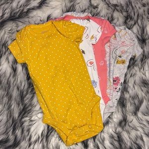 Carters Bundle of 5 Onesies 3M NWOT